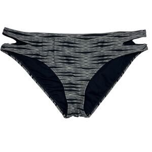 EUC - Athleta Striped Cut-Out Hipster Bikini Bottom